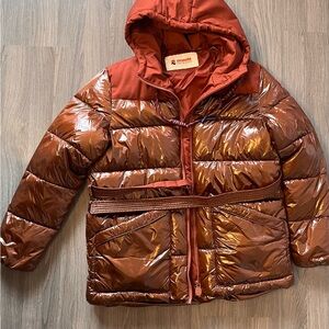 Invicta brand Shiny Brown Puffer Jacket